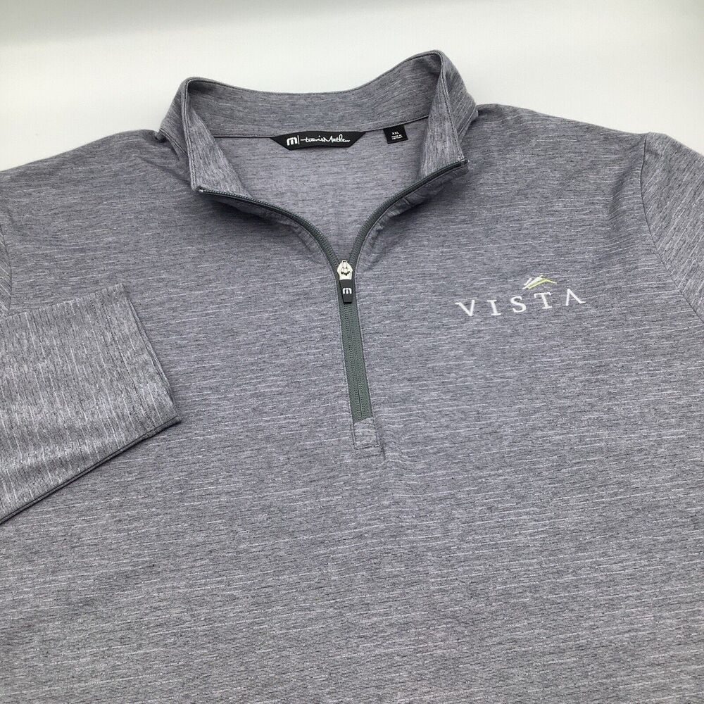 Travis‎ Mathew Mens Long Sleeve 1/4 Zip Lightweight Golf Pullover Size XXL